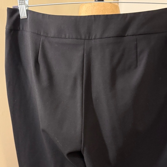 Calvin Klein Black Cropped Pants with Gold Zippers - Picture 4 of 5
